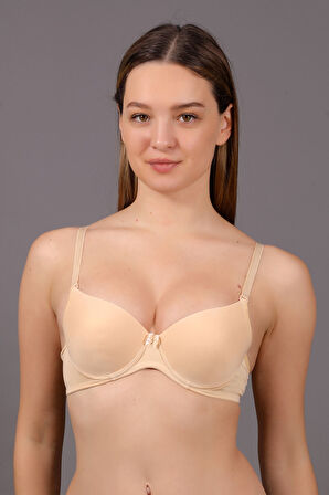 Kadın Ten Rengi Desteksiz B Cup Sütyen
