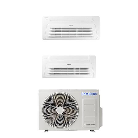 Samsung Wind Free Multi Tek Yön Kaset 1+2 Sistem (AJ050TXJ2KH/EA) 9.000+12.000 Btu İç 5,2 kw Dış Ünite