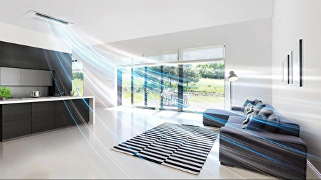 Samsung Wind Free Multi Tek Yön Kaset 1+2 Sistem (AJ050TXJ2KH/EA) 2x12000 Btu İç 5,2 kw Dış Ünite