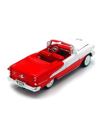 Welly 1955 Oldsmobile Super 88 Üstü Açık Kırmızı 1:18 Model Araba
