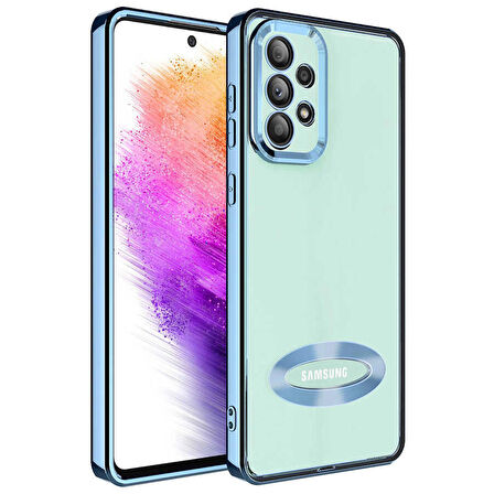 Gpack Samsung Galaxy A32 4G Kılıf Logo Gösteren Kamera Korumalı Silikon