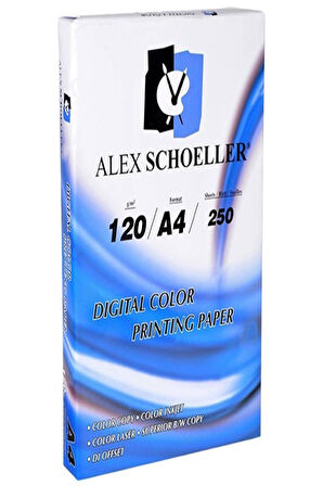 Alex Schoeller Fotokopi Kağıdı A4 120 Gr 250 Li 7 Alx 847 120.00 Q