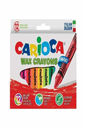 Carioca Wax Maxi Pastel Boya Kalemi 12Li 42369