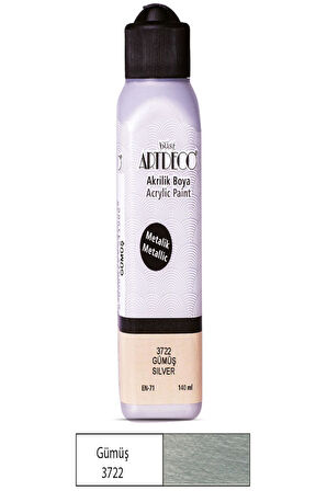 Artdeco Metalik Akrilik Boya 140 Ml Gümüş Y 071R 3722