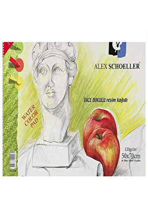 Alex Schoeller Resim Defteri 50X70 Cm Spralli 120 Gram 20Li Alx 071 120.50