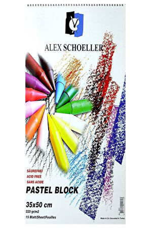 Alex Schoeller Pastel Fon Blok 35X50 Cm Art 15Li 220 Gr Alx 851