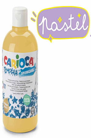 Carioca Tempera Suluboya Süper Yıkanabilir Pastel Sarı 500 Ml Ko027/40