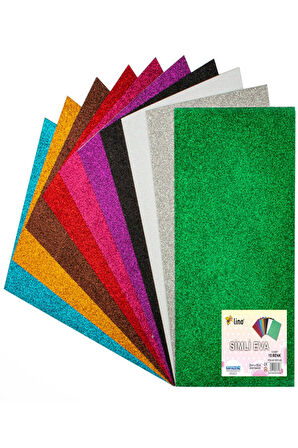 Lino Eva 20X30 Cm 10 Renk 2 Mm Simli 10Lu Paket Rbe 500