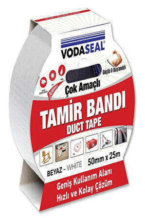 Vodaseal 50Mmx25M Tamir Bandı Beyaz_78 3676