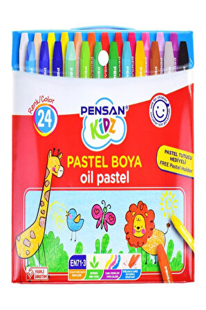 Kidz Çantalı Pastel Boya 24 Renk