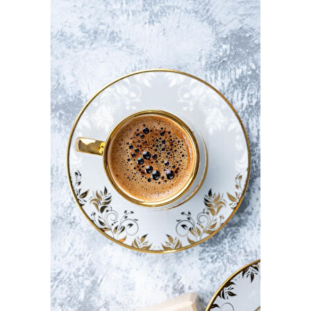 ACAR AMORY 6 KİŞİLİK KAHVE FİNCANI TAKIMI - 90 ML