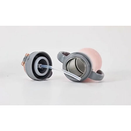 PENGUEN 3048 BİBERON TERMOS PEMBE ÇELİK ÇİFT KATLI 280ML