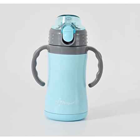 PENGUEN 3048 BİBERON TERMOS MAVİ ÇELİK ÇİFT KATLI 280ML