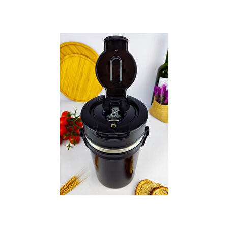 AKILLIELMA-COOKER-ZEGO KAHVERENGİ YEMEK TERMOSU ÇELİK 2.2 LT YK1413 XG-7023 5459