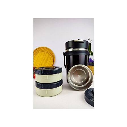 AKILLIELMA-COOKER-ZEGO KAHVERENGİ YEMEK TERMOSU ÇELİK 2.2 LT YK1413 XG-7023 5459