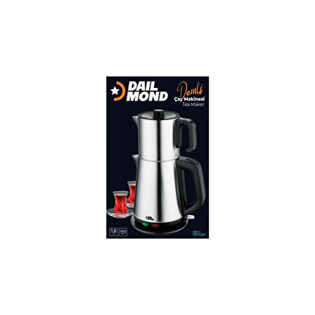 DAİLMOND DEMLİ ÇAY MAKİNESİ 1,8L 1500W