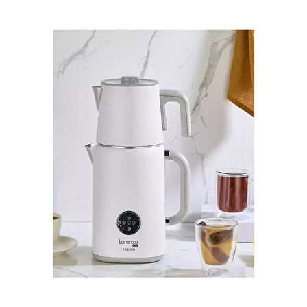 LORENZO LRZ-1050 TEAZEN PRO DİJİTAL ÇAY MAKİNESİ İNCİ BEYAZI