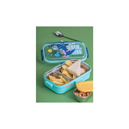 AKILLIELMA-LUNCH BOX BESLENME KABI ÇELİK İTHAL ENJOY YEŞİL K.2537 92553 0237