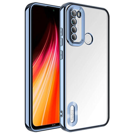 Gpack Xiaomi Redmi Note 8 Kılıf Logo Gösteren Kamera Korumalı Silikon