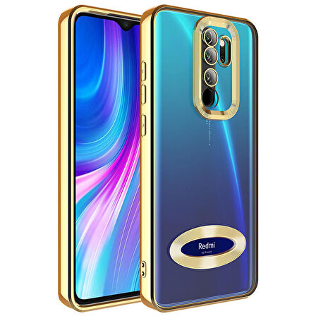 Gpack Xiaomi Redmi Note 8 Pro Kılıf Logo Gösteren Kamera Korumalı Silikon
