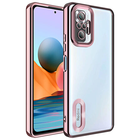 Gpack Xiaomi Redmi Note 10 Pro Kılıf Logo Gösteren Kamera Korumalı Silikon