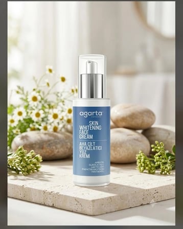 Agarta AHA Cilt Beyazlatıcı Yüz Kremi – Aydınlatıcı & Leke Karşıtı Gece Bakımı (50 ml)