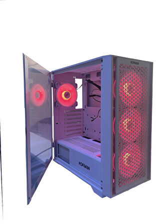 DARYUN Nirsa Pro 4x120MM Argb Fanlı Beyaz Gaming Bilgisayar Kasası