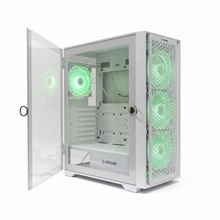 DARYUN Nirsa Pro 4x120MM Argb Fanlı Beyaz Gaming Bilgisayar Kasası