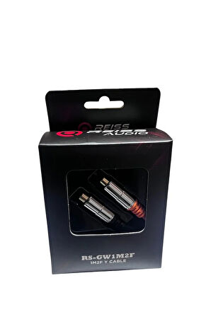 Anfi ters  Y kablo 1 erkek 2 dişi 30 cm silikon Rs- GW1M2F