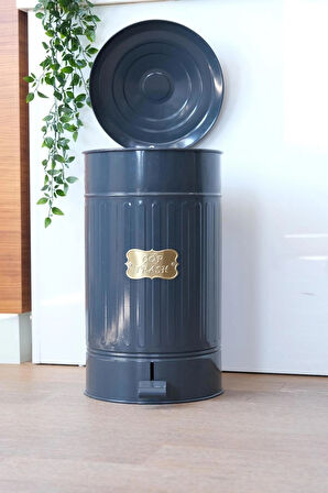 Yıldıray Metal 30 Litrelik Çöp Kovası