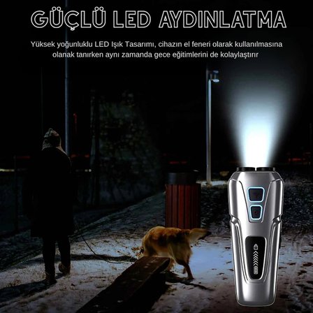Ultrasonik Kedi Köpek Kovucu Köpek Eğitici Cihaz LED Flaşlı Şarjlı Taşınabilir Hayvan Uzaklaştırıcı