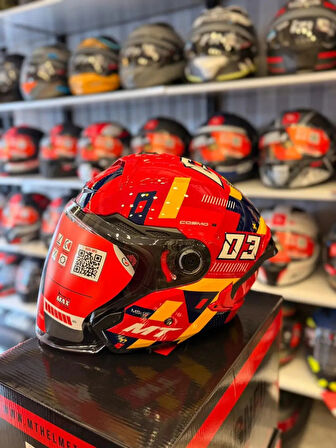 Kask Mt Cosmo Sv Sergıo Garcıa E5 Parlak Kırmızı