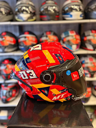Kask Mt Cosmo Sv Sergıo Garcıa E5 Parlak Kırmızı