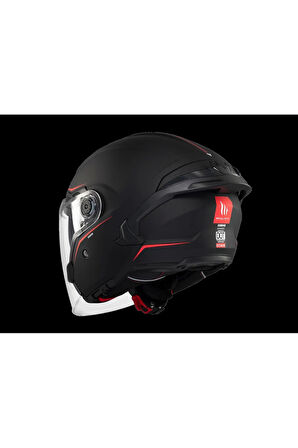 MT Cosmo Sv Solid A1 Mat Siyah Açık Kask