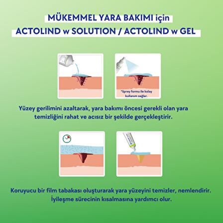 30 ml Yara İyileştirme Jeli + 500 ml Yara İyileştirme Solüsyonu + Actomins Woun-Vit  | 3'lü Set