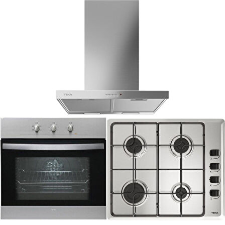 Teka Inox Ankastre Set (DSJ 650-HE 715 SS- HLX 640 Kb)