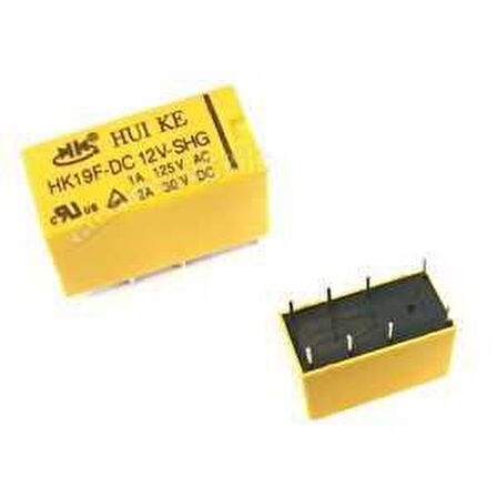 HK19F-DC12V-SHG Röle 8 Pin x 1 adet  (rf021)