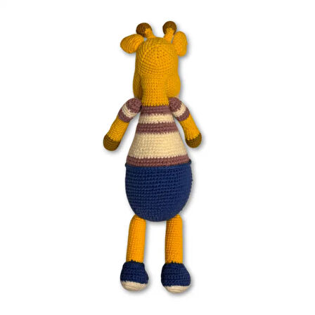 Uretti - Ahmet 3816   Amigurumi Örgü Oyuncak  Zürafa 38 Cm - Sarı