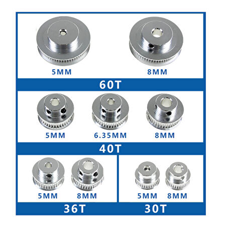 Gt2 Zamanlama Kasnağı 40 Diş 8Mm X 1 Adet  (rf123)