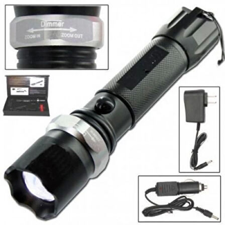 , Zoomlu Şarjlı El Feneri  F61873 alithestereo