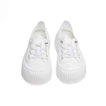 Bağcıklı Fileli Günlük Kadın Sneaker