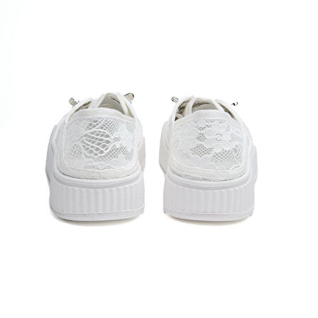 Bağcıklı Fileli Günlük Kadın Sneaker