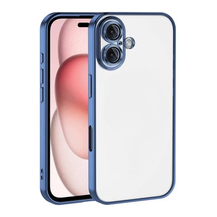 Apple iPhone 17 Razer Lensli Silikon - Açık Mavi