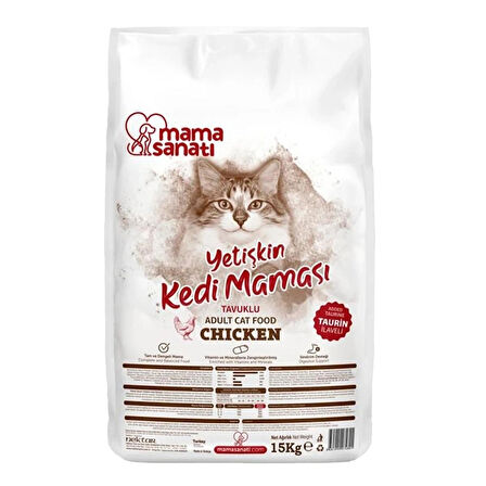 Mama Sanatı 15 Kg Tavuklu Yetişkin Kedi Maması 