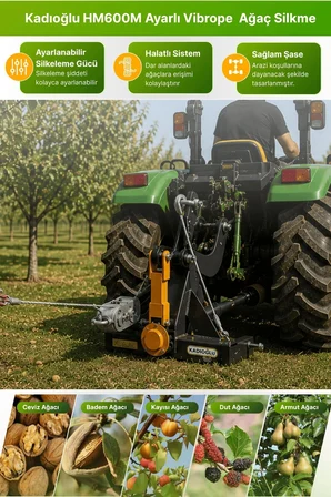 Kadıoğlu HM600M Vibrope Master - Ayarlı Ağaç silkme Makinesi