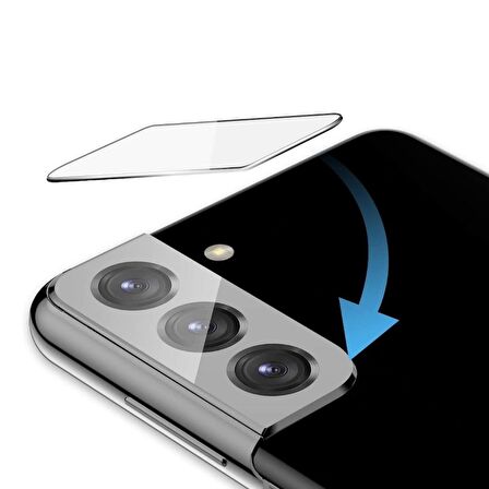 Smcase Samsung Galaxy S21 Plus 5G Kılıf Karbon Dokulu Negro Silikon  Tam Kapatan Ekran Koruyucu  Kamera Koruyucu