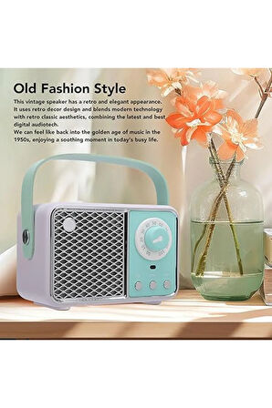 Kablosuz Hoparlör Yaratıcı Hediye Mini Nostajik Hoparlör Subwoofer Kablosuz Radyo Görünümlü Hoparlör