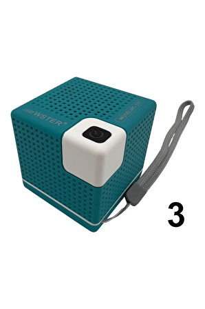 Minibox Kare Mavi Wireless Kablosuz Hoparlör ( Bluetooth 5.4 + 500mAh Li-ion şarj  + Güç: 5W )