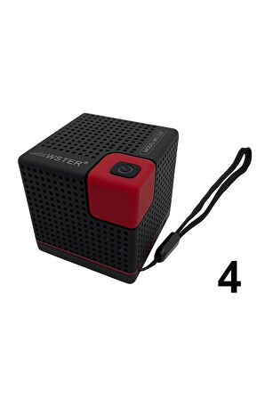 Minibox Kare Siyah Renk Wireless Kablosuz Hoparlör ( Bluetooth 5.4 + 500mAh Li-ion şarj  + Güç: 5W )