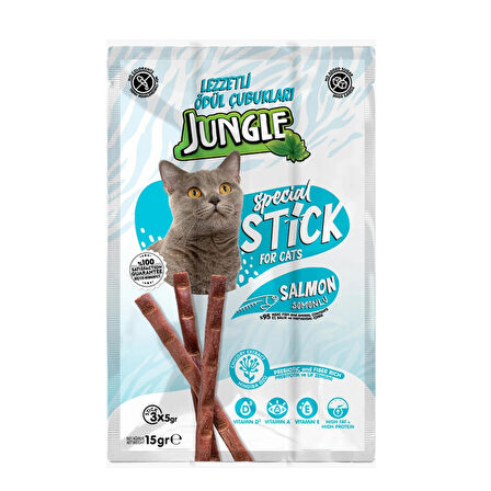  - Kediler için ödül çubuğu mama - 3*5gr / Somon Balıklı